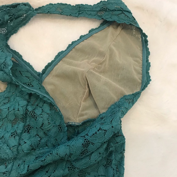 Free People Intimately Avery Juniper Lace Bodysuit size SMALL - Picture 8 of 10